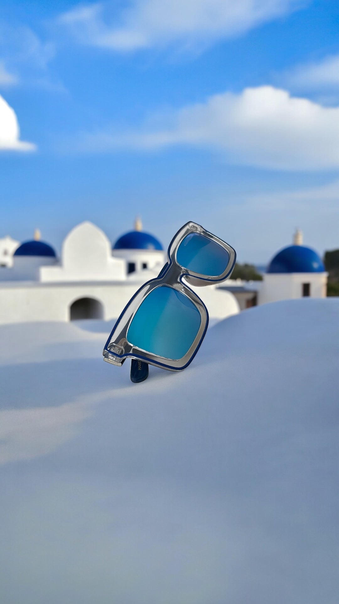 BLEU CIEL - LUNETTES DE SOLEIL EN BAMBOU